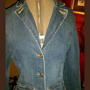 Jeanstar jean jacket denim blazer size Large
